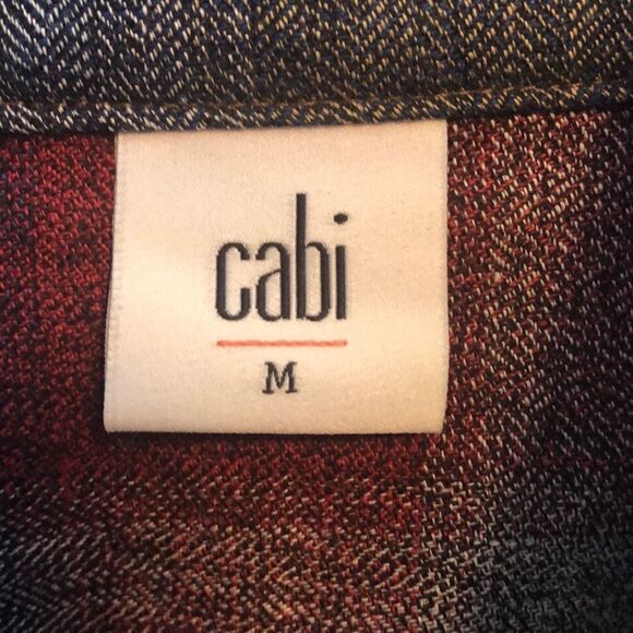 Cabi plaid and pearl zippered jacket sz M - Picture 5 of 8